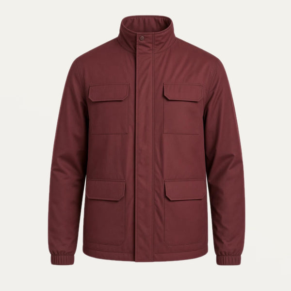 BURGUNDY FIELD JACKET