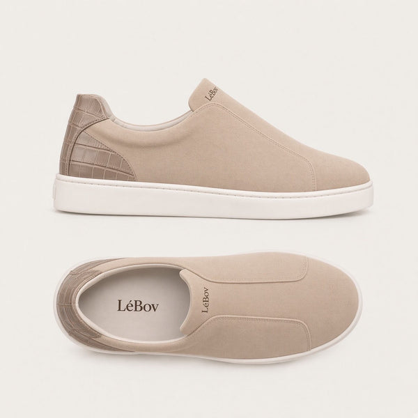 LéCroc Cream Sneakers