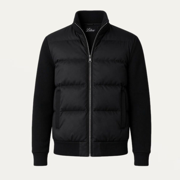 BLACK ZIP CARDIGAN