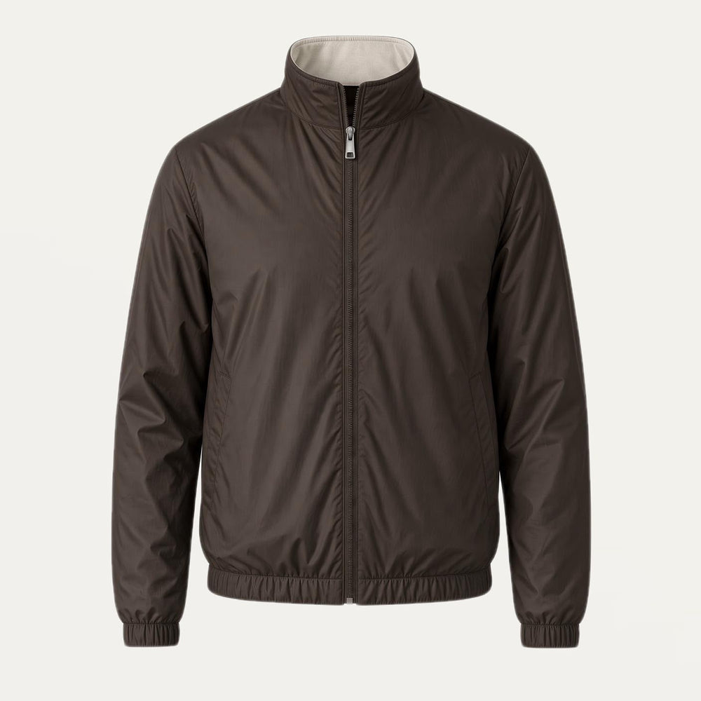 BROWN WINDBREAKER