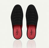 Nubuck Crocodile Signature Mules