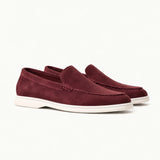 Burgundy Suede Loafers