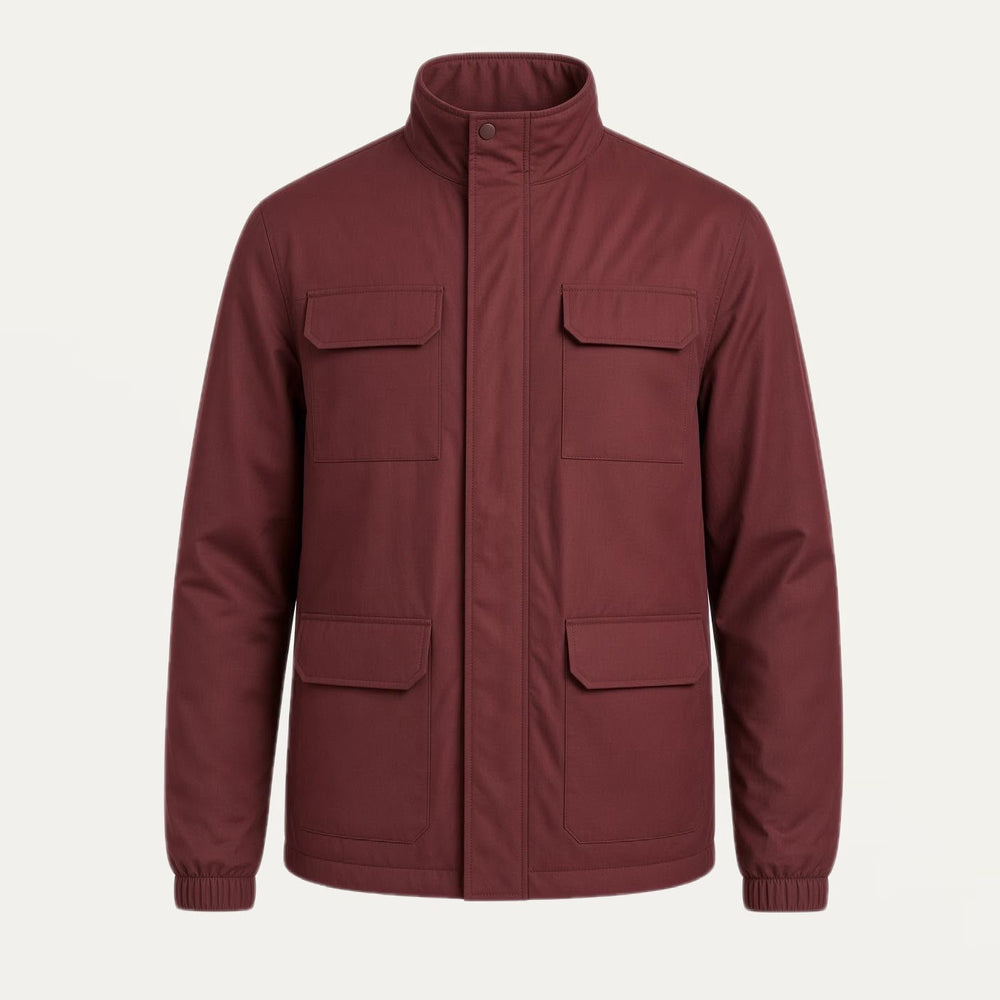 BURGUNDY FIELD JACKET