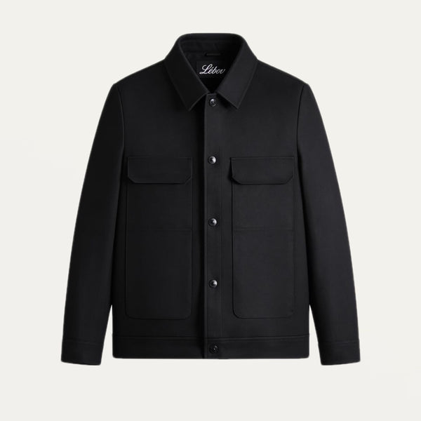 BLACK WOOL JACKET