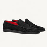 Nubuck Crocodile Signature Loafers