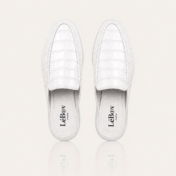 LéCroc White Mules