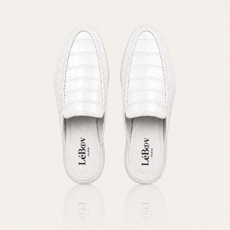 LéCroc White Mules